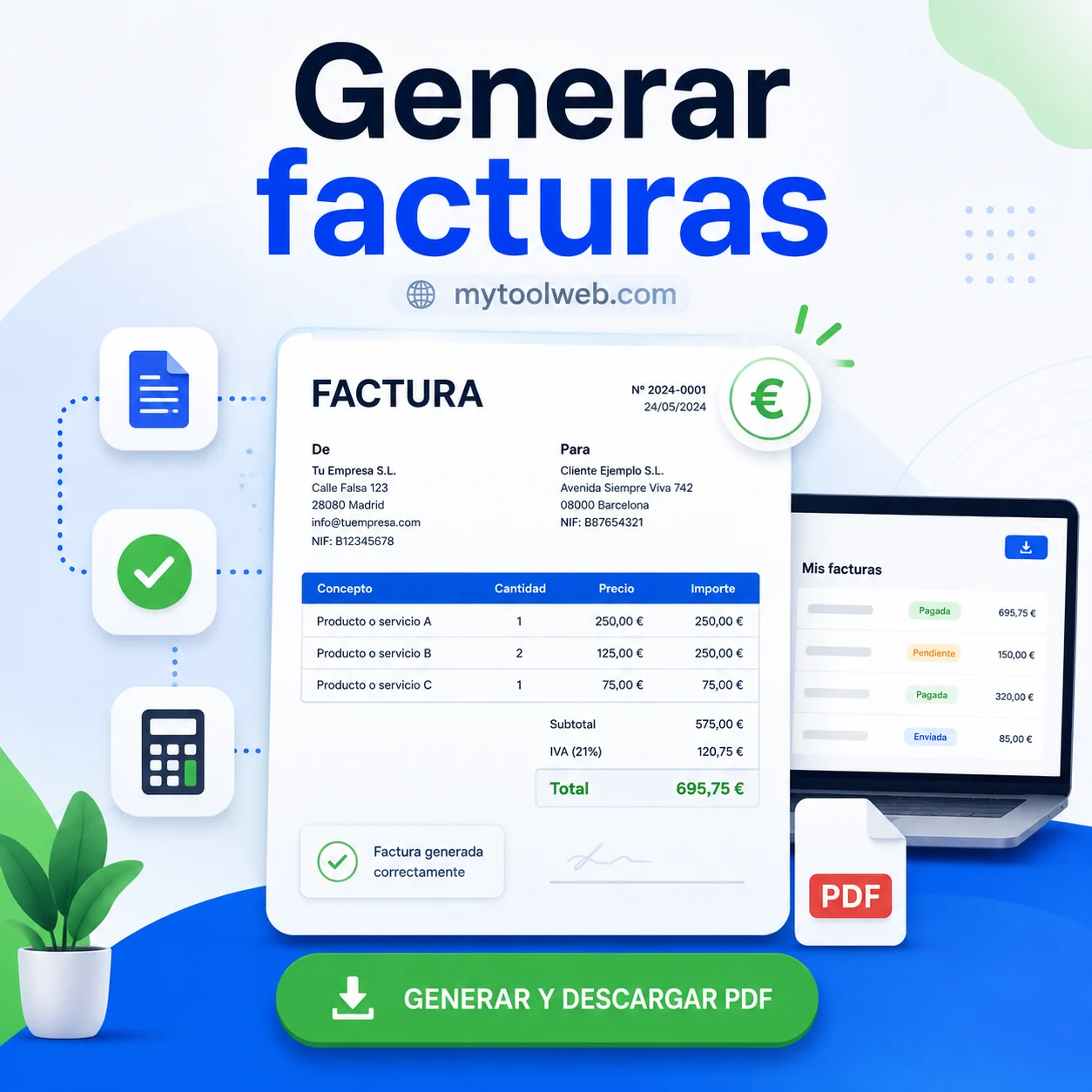 Generador de Facturas Simple