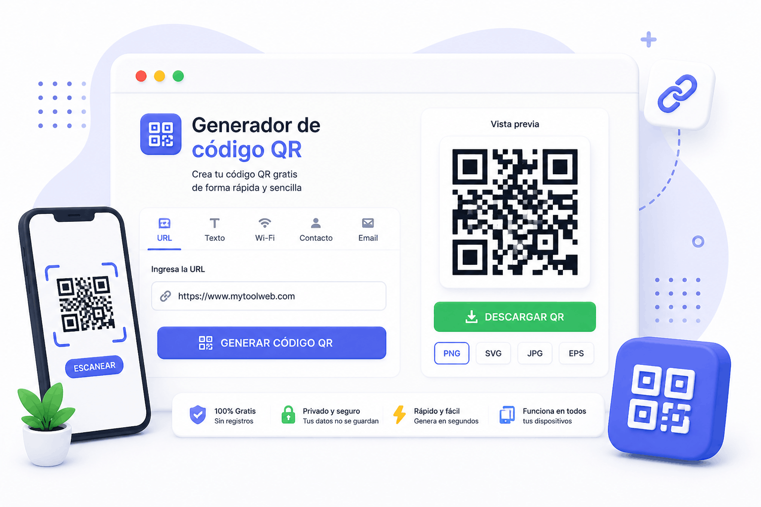 Generador de código QR online