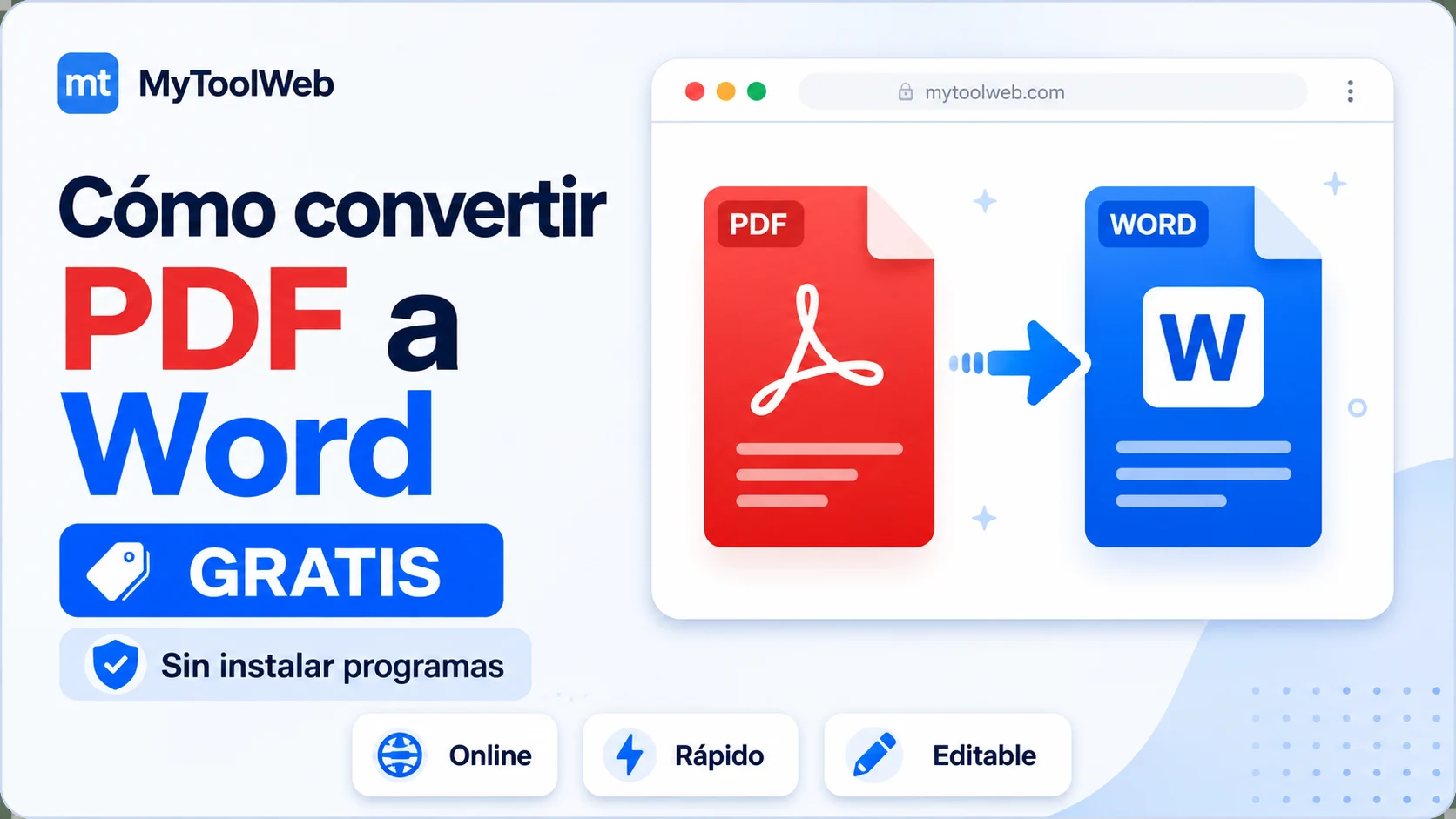 Cómo convertir PDF a Word gratis sin instalar programas